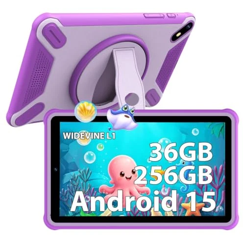 Offerta a tempo: DOFACESH Tablet 7 Pollici con Android 15, 36GB RAM 256GB ROM (SD espandibile), Widevine L1/Schermo FHD/6580mAh/5MP+2MP/5G WiFi 6/Controlli parentali/Bluetooth-Tablet per l'istruzione(viola) - 52% da 149.98 € a 72.18 €