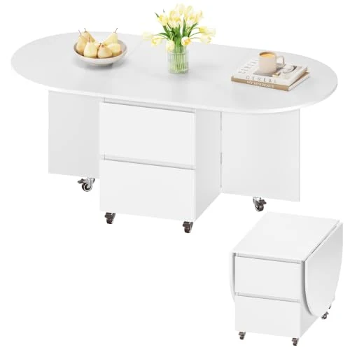 Offerta a tempo: Yaheetech Tavolino da Salotto Trasformabile con 6 Ruote - 0.00% da 79.99 € a 79.99 €