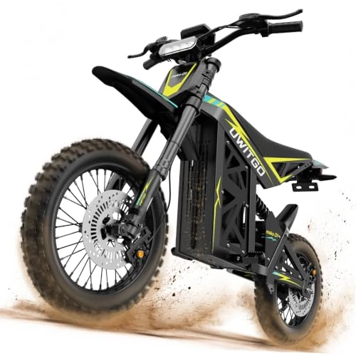 Offerta a tempo: Moto Elettrica Fuoristrada Con Motore Da 4000 W (Potenza Massima), Velocità Massima: 78,5 Km/H, Pneumatici Fuoristrada Da 14 Pollici, Sospensioni Idrauliche, Adatta a Ragazzi E Adulti - 14% da 1099.00 € a 949.05 €