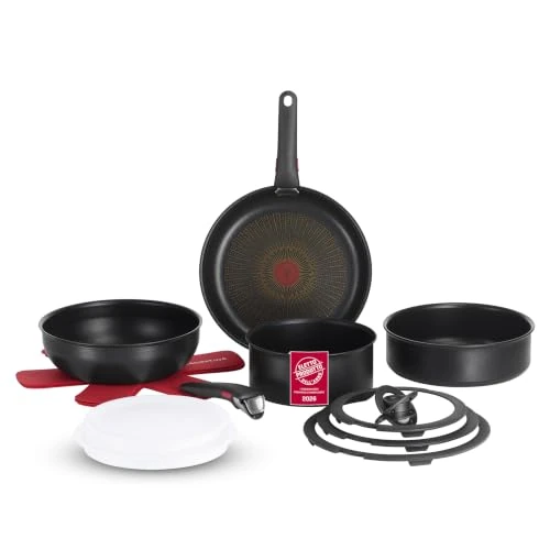 Offerta a tempo: Lagostina Ingenio Assoluto, Set Padelle Antiaderenti Antigraffio, 14 Pezzi | in Alluminio, con Manico Removibile Resistente Fino a 10 kg, Salvaspazio, per Induzione, Gas e Forno Fino a 250 °C - 31% da 289.90 € a 199.99 €