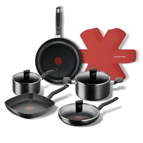 Offerta a tempo: Lagostina Titanium, Set di Casseruole e Padelle Antiaderenti, 12 Pezzi - 0.00% da 169.90 € a 169.90 €