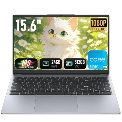 Offerta a tempo: Vowmoon Laptop 15,6" M3-8100Y PC Portatile 24 GB 512 GB, ultraleggero con suite Office inclusa Notebook, schermo FHD 1920x1080, Wi-Fi 5 Dual-Band, Bluetooth 5.0, HDMI - 5% da 369.99 € a 351.49 €