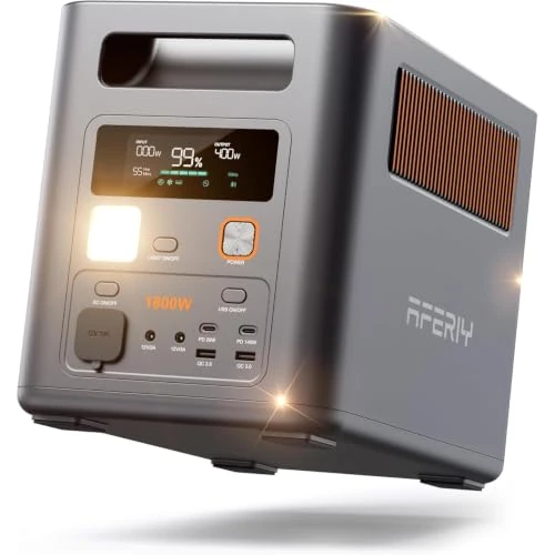 Tijdelijke aanbieding: AFERIY Uitbreidbaar, 5120 Wh, draagbare powerstation, 1800 W, P180Pro, 1024 Wh, snel opladen, zonne-generator voor thuis, camping, energieopslag, USV, noodgevallen, app, LiFePO4 van 1472.63 € naar 79.00 € (94.64% korting)