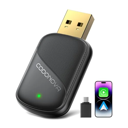 Offerta a tempo: Mini CarPlay Wireless e Android Auto per Navigazione GPS Auto, Nero - 19% da 34.99 € a 28.49 €
