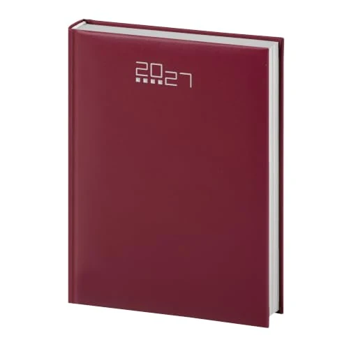 Offerta a tempo: Agenda Giornaliera 2027 15x21 cm BORDEAUX | Copertina rigida imbottita, planning mensile e obiettivi, rubrica e cartografia, ideale per casa e ufficio - 0.0% da 6.45 € a 6.45 €