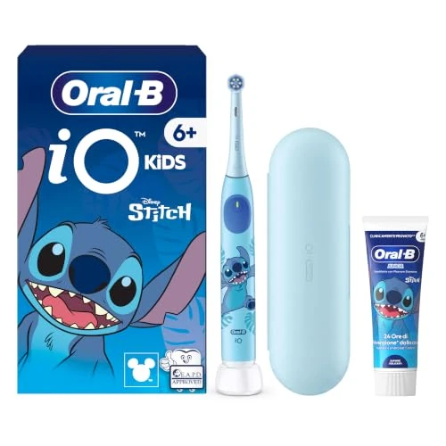 Offerta a tempo: Oral-B Spazzolino Elettrico iO Kids Disney Stitch. 6+ - 63% da 119.99 € a 44.99 €