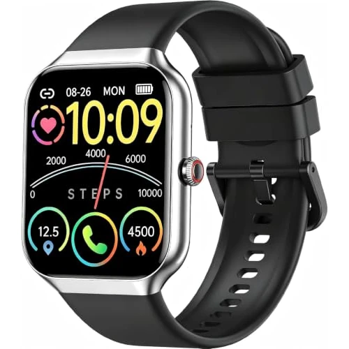 Offerta a tempo: 2026 Smartwatch Uomo Donna, 100+ Sportive Fitness Tracker con Sonno Contapassi Cardiofrequenzimetro, 1.96" Smartwatch con Effettua/Risposta Chiamate, Impermeabil IP68 Smart Watch per Android/iOS - 71% da 89.99 € a 25.99 €