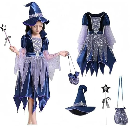 Offerta a tempo: vestito halloween bambina costume vestiti costumi 2 anni strega 3 bambino da calze 4 1 anno cosplay zucca abito di 10 5 8 accessori travestimento collant bimba maglia streghetta abiti per bambine - 0.00% da 15.99 € a 15.99 €