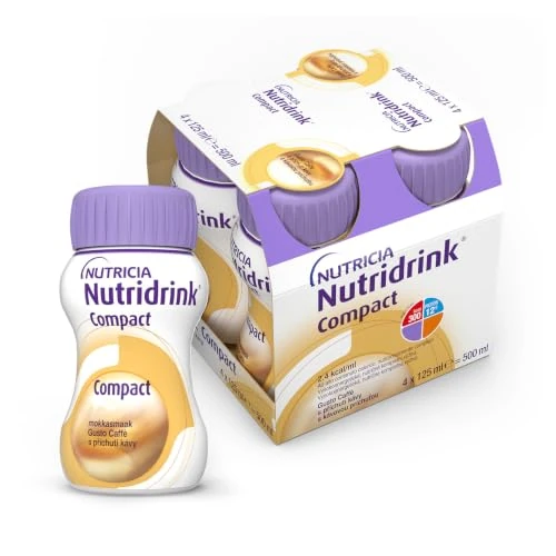 Offerta a tempo: NUTRIDRINK COMPACT, Ipercalorico e Completo, Caffè, 4x125ml | Alimento a Fini Medici Speciali con 300 Kcal e 12 g di proteine; in caso di malnutrizione, da usare sotto controllo medico - 26% da 15.91 € a 11.75 €