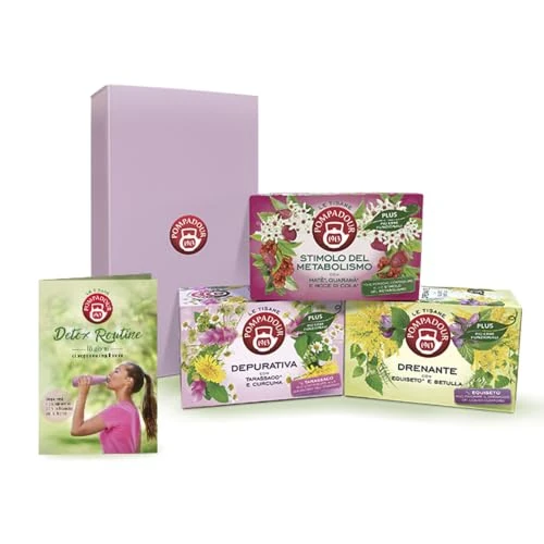 Offerta a tempo: Pompadour Cofanetto Detox Routine 54 Filtri (3 Pacchi da 18) - 51% da 19.31 € a 9.50 €