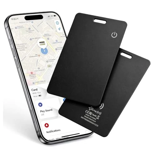 Offre limitée : UMAwangfit Air Carte Tracker Smart Tag, Wallet Tracker Card iOS Uniquement, Compatible avec Apple Find My, Localisateur Objets, Étanche IP68, Ultra‑Fin pour Portefeuille, Passeport, Valise (Lot de 2) de 99.99 € à 39.99 € (60% de remise)