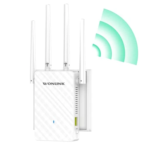 Offerta a tempo: WONLINK Ripetitore WiFi 1200Mbps, Amplificatore Segnale WiFi, 4 Antenne - 43% da 59.99 € a 33.99 €