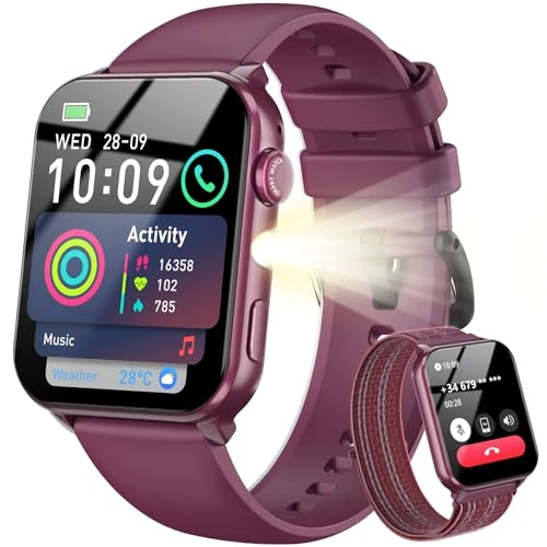 Offerta a tempo: Blackview Smartwatch Uomo Donna, Effettua e Rispondi alle Chiamate,1,91'' Orologio Intelligente 100+ Modalità Sportive/Sonno/Cardiofrequenzimetro/SpO2/ Torcia per Android IOS - 0.0% da 29.99 € a 29.99 €