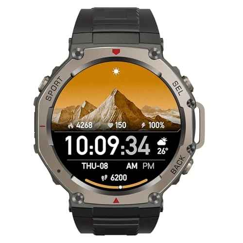 Lumelia Sekoda GPS Smartwatch mit doppelter Frequenz, über 170 Fitness- und Gesundheitsdaten, Akkulaufzeit von 15 Tagen, Herzfrequenz und SPO₂