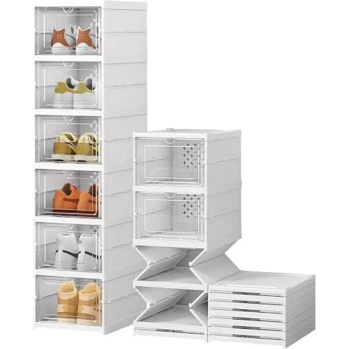 Offerta a tempo: GX GARGIX Scarpiera Salvaspazio Slim Pieghevole 6 Ripiani, Organizer Portascarpe in Tessuto, Facile da Montare per Ingresso, Camera e Armadio Compatto - 0.00% da 29.99 € a 29.99 €