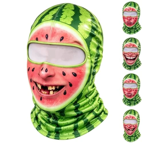 Offerta a tempo: Passamontagna Divertenti Con Stampa 3d Motivo Anguria Maschera Viola Blu - 0.00% da 9.99 € a 9.99 €