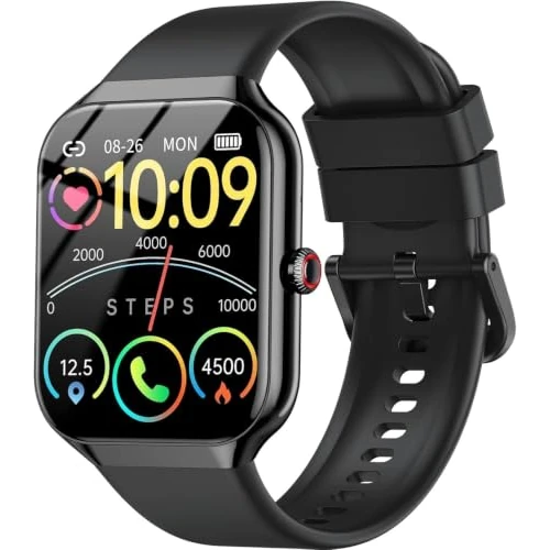 Offerta a tempo: 2026 Smartwatch Uomo Donna, 100+ Sportive Fitness Tracker con Sonno Contapassi Cardiofrequenzimetro, 1.96" Smartwatch con Effettua/Risposta Chiamate, Impermeabil IP68 Smart Watch per Android/iOS - 71% da 89.99 € a 25.99 €