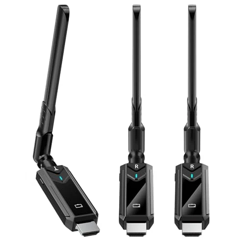 Offerta a tempo: BDFFLY Trasmettitore HDMI Wireless e Ricevitori, 350M/1148FT Decodifica 4K Estensore HDMI con Trasmissione 5G/1080P, Streaming Video HD da Laptop/Fotocamera/TV a HDTV/Monitor/Proiettore (Nero lucido) - 5% da 129.99 € a 123.49 €
