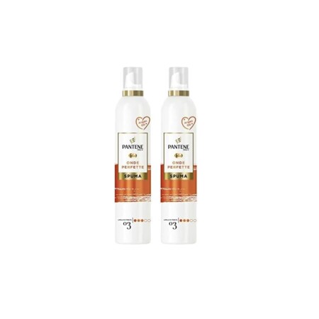 offerta a tempo: pantene pro v spuma onde perfette nutriente e termoprotettiva 2 pezzi — 47% da 10,46 € a 5,58 €