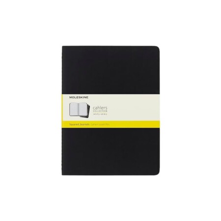 offerta a tempo: moleskine cahier journal, set 3 quaderni con layout a quadretti per appunti — 18% da 19,38 € a 15,89 €