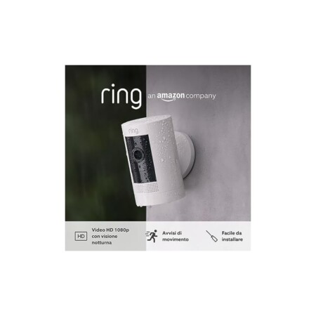 offerta a tempo: ring videocamera esterna a batteria (stick up cam) — 31% da 79,99 € a 54,99 €