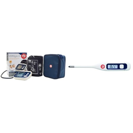 offerta a tempo: pic solution misuratore pressione easyrapid sfigmomanometro, bianco e blu & pic solution — 21% da 44,82 € a 35,39 €
