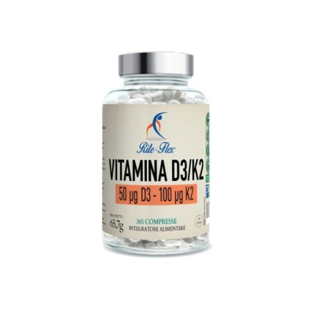 offerta a tempo: rite flex vitamina d3 / k2 365 compresse — 58% da 11,99 € a 5,08 €