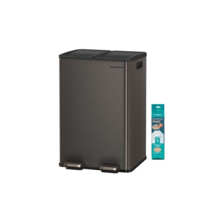 offerta a tempo: songmics cestino da cucina, 2 x 30 l — 23% da 99,99 € a 76,79 €