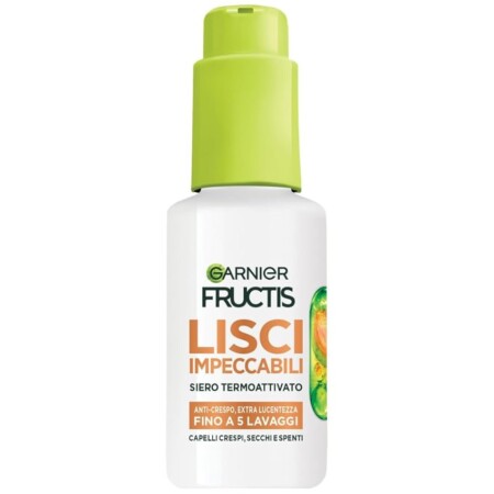 offerta a tempo: garnier fructis siero termoprotettore, per capelli lisci e lucenti a lungo — 24% da 8,99 € a 6,80 €