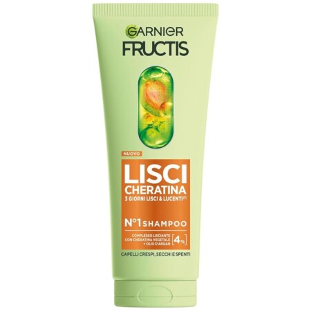 offerta a tempo: garnier fructis shampoo per capelli lisci e lucenti a lungo — 41% da 4,49 € a 2,64 €