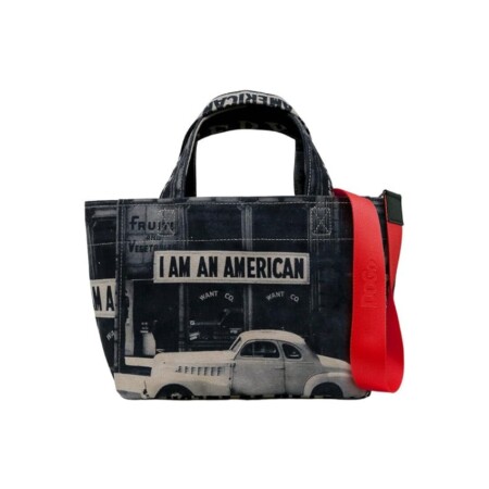 offerta a tempo: dogo femme vegan gris medium tote bag – i am an american motif — 24% da 99,99 € a 75,96 €