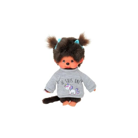 offerta a tempo: monchhichi bandai peluche unicorno peluche scimmietta iconica degli anni '80 — 21% da 25,01 € a 19,73 €