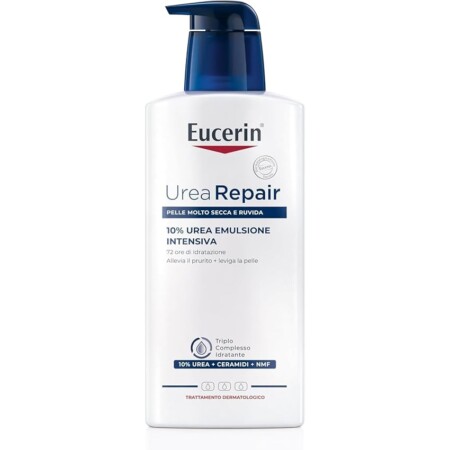 offerta a tempo: eucerin urea repair emulsione intensiva 10% 400 ml, crema idratante corpo per 72 ore — 15% da 21,30 € a 18,02 €