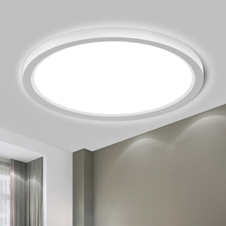 offerta a tempo: lqwell® plafoniera lampada da soffitto a led, lampada da bagno impermeabile ip44 rotonda — 5% da 21,99 € a 20,89 €