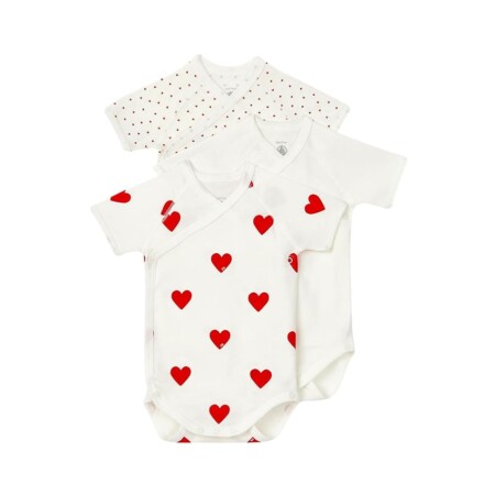 offerta a tempo: petit bateau a04o7, body neonato manica corta (pacco da 3) — 15% da 25,00 € a 21,25 €