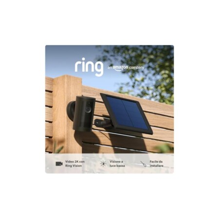 offerta a tempo: nuova ring videocamera esterna plus a energia solare (outdoor camera plus) — 38% da 159,98 € a 99,99 €