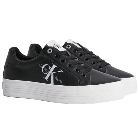 offerta a tempo: calvin klein donna sneakers vulcanizzate vulc flatform laceup low lth zeppa — 5% da 52,84 € a 49,97 €