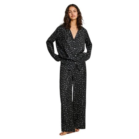 offerta a tempo: pepe jeans star silky pj set pigiama, nero (black) — 32% da 89,95 € a 61,51 €