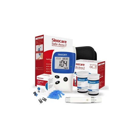 offerta a tempo: sinocare misuratore glicemia glucometro, 50 strisce reattive e 50 lancette facile da maneggiare — 12% da 23,99 € a 21,11 €