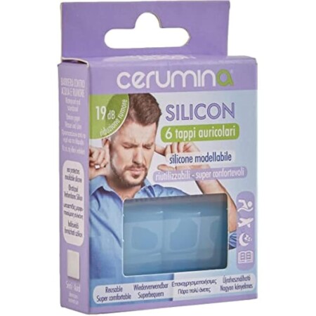 offerta a tempo: cerumina tappi auricolari silicon 6 pezzi 1 prodotto — 38% da 5,50 € a 3,39 €