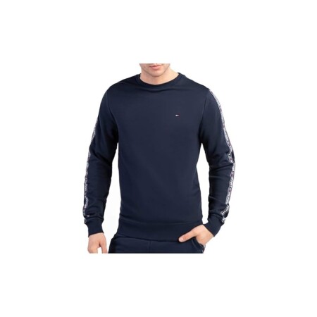 offerta a tempo: tommy hilfiger felpa uomo senza cappuccio, blu (navy blazer) — 32% da 79,90 € a 53,95 €