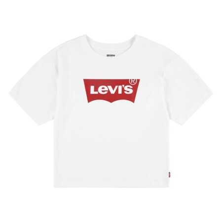 offerta a tempo: levi's lvg light bright cropped top bambine e ragazze, bianca — 30% da 25,00 € a 17,50 €