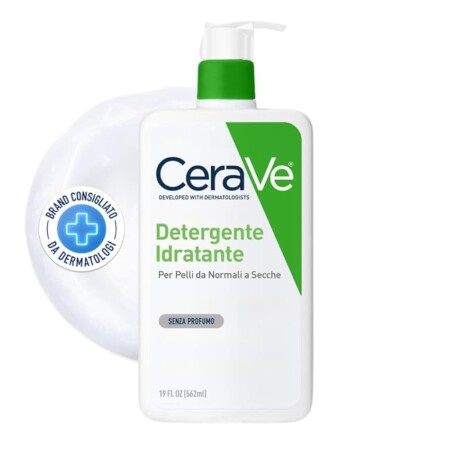 offerta a tempo: cerave detergente idratante per viso e corpo, per pelli da normali a secche — 26% da 20,16 € a 14,85 €