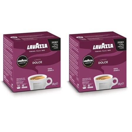 offerta a tempo: lavazza a modo mio caff crema lungo dolcemente, 16 capsules (confezione da 2) — 36% da 24,20 € a 15,58 €