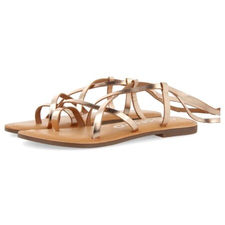 offerta a tempo: sandali con strisce sottili color piombo da legare alla gamba lussat — 20% da 44,95 € a 35,95 €