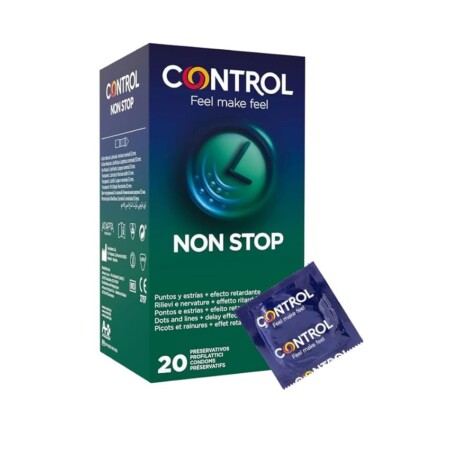 offerta a tempo: control non stop preservativi ritardanti e stimolanti, 20 profilattici — 40% da 25,00 € a 15,12 €