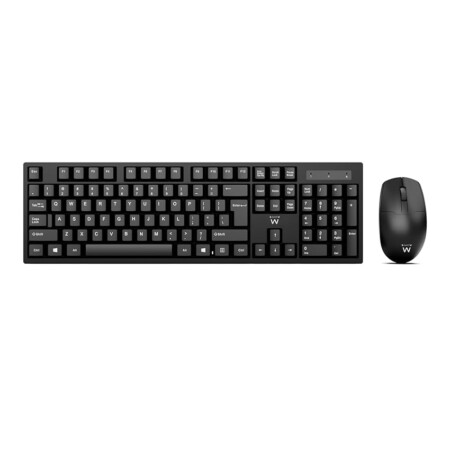 offerta a tempo: ewent kit set tastiera e mouse wireless, layout qwerty italiano per pc/notebook/laptop — 31% da 19,99 € a 13,87 €