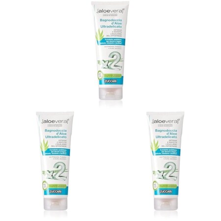 offerta a tempo: zuccari bagnodoccia d’aloe ultradelicato 250 ml (confezione da 3) — 26% da 26,85 € a 19,80 €