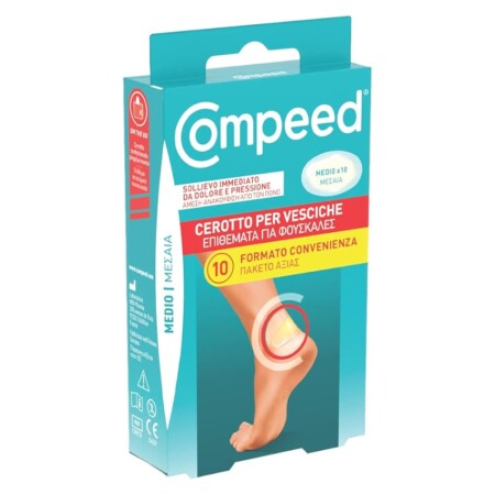 offerta a tempo: compeed cerotti per vesciche. lunga durata e resistenti all'acqua. per vesciche medie o grandi — 26% da 14,71 € a 10,89 €