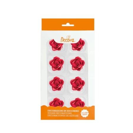 offerta a tempo: decora 0500373 confezione da 8 rose medie rossa — 10% da 11,68 € a 10,57 €